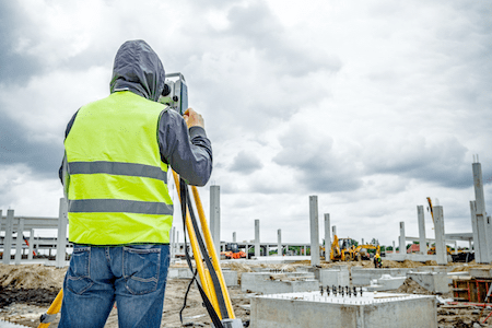 Surveying a site prior to a storm