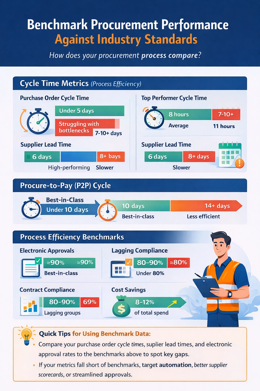 Benchmark Procurement Performance Infographic