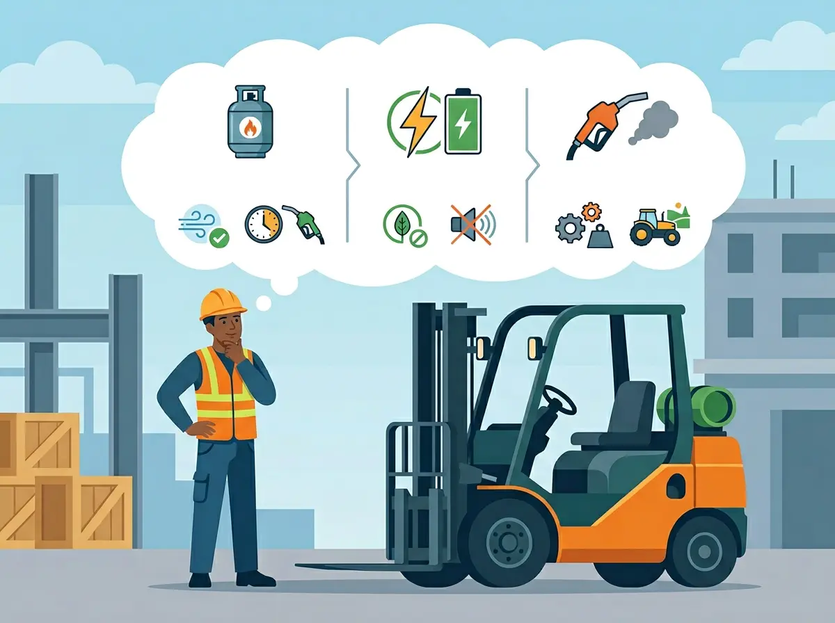 Propane vs. Electric vs. Diesel Forklifts: Fuel Type Comparison