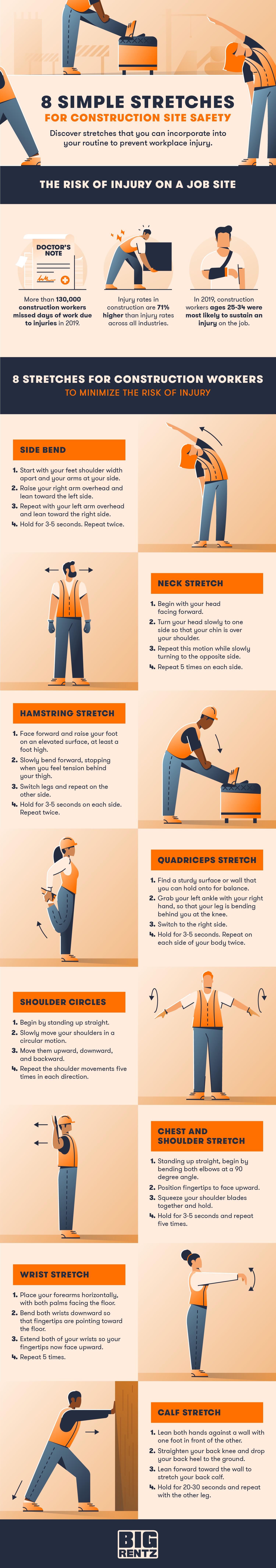 4 Easy Stretches for a Stiff Neck Infographic