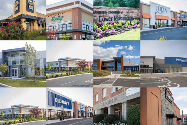 photo collage showcasing twelve different retail stores