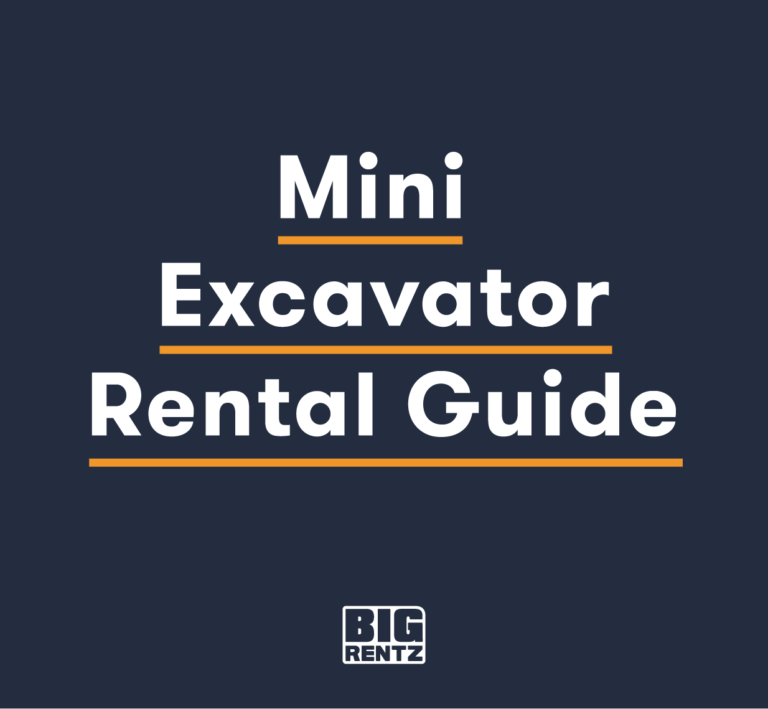 Mini Excavator Rental Guide EBook BigRentz