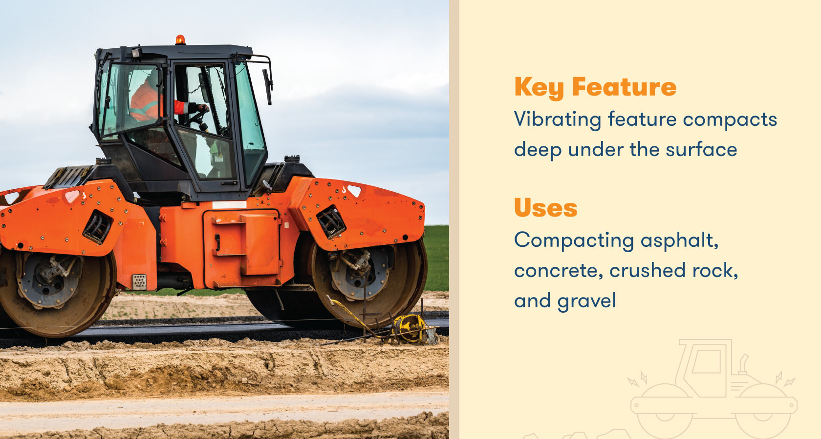 1 Different types of compactors: a) Pad-foot or tamping-foot roller, b)